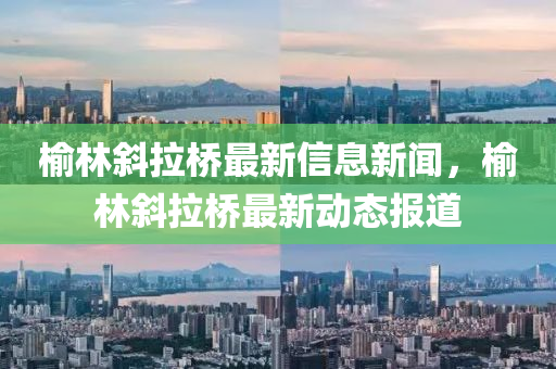 榆林斜拉橋最新信息新聞，山東水清源環(huán)?？萍加邢薰居芰中崩瓨蜃钚聞?dòng)態(tài)報(bào)道