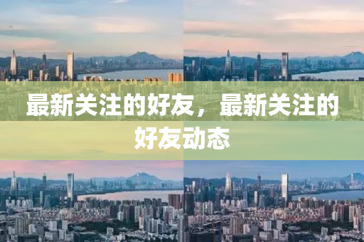 最新關(guān)注的好友，最新關(guān)注的好友動態(tài)